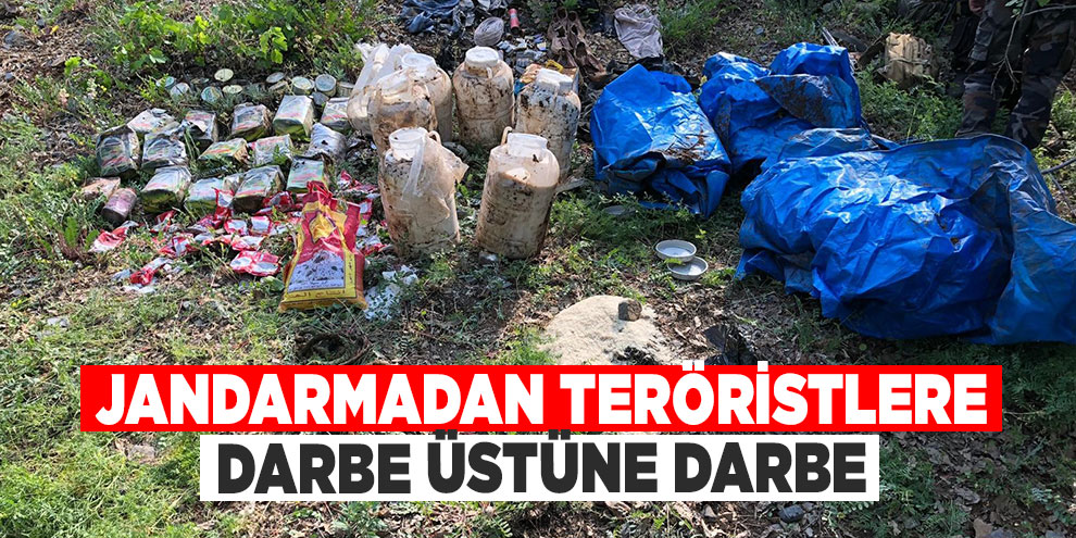 Jandarmadan teröristlere darbe üstüne darbe