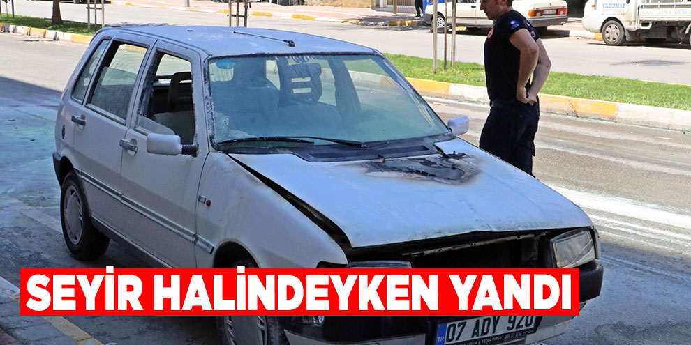 Seyir halindeyken yandı