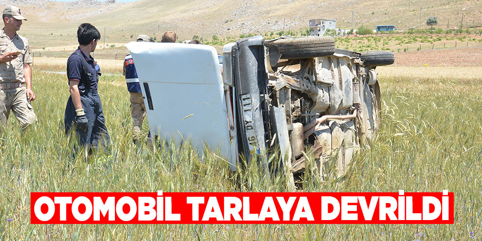 Otomobil tarlaya devrildi: 4 yaralı