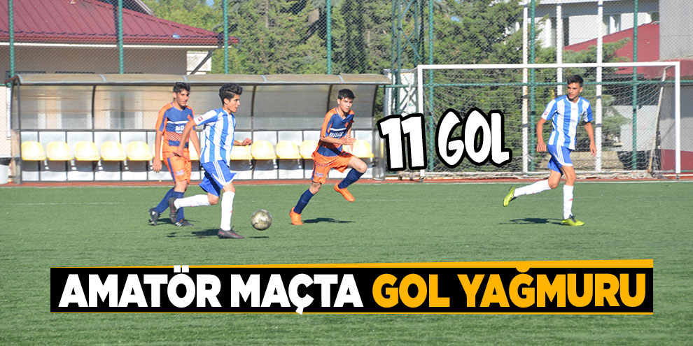 Amatör maçta gol yağmuru