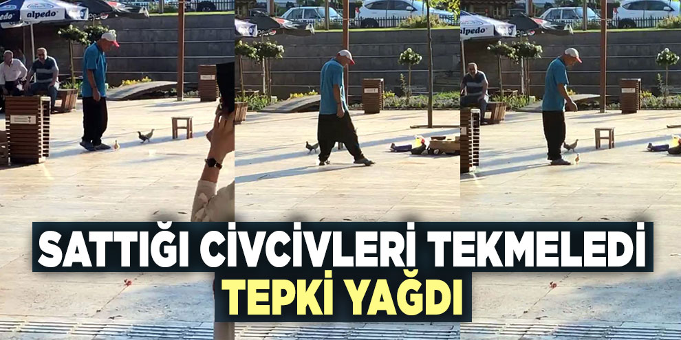 Sattığı civcivleri tekmeledi, tepki yağdı