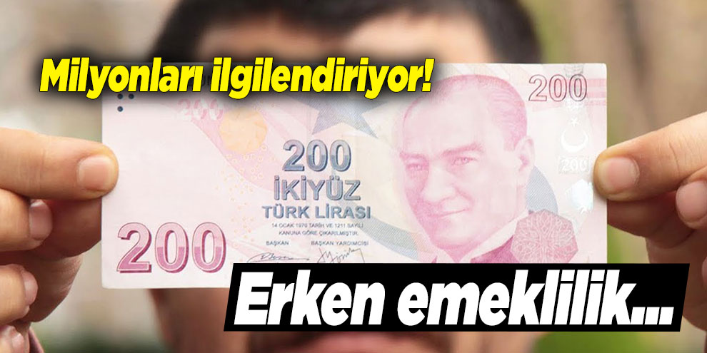 Sağlıkçıya 2.5 yıl erken emeklilik!