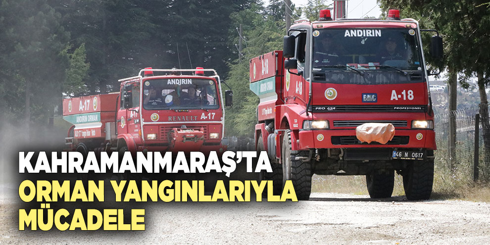 Kahramanmaraş’ta orman yangınlarıyla mücadele