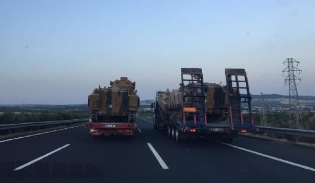 Suriye sınırına sevkiyat sürüyor