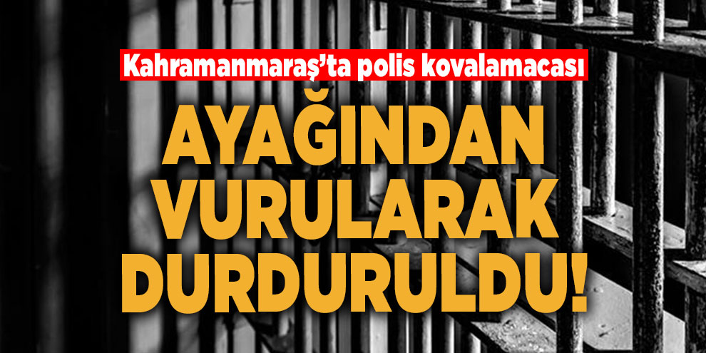 Polisten kaçan cezaevi firarisi ayağından vurularak durduruldu