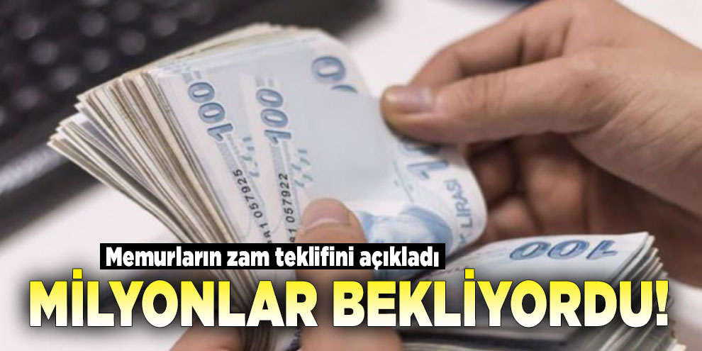 Milyonlar bekliyordu! Memur-Sen, memurların zam teklifini açıkladı