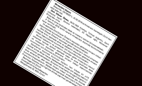 Ümit dede vefat etti! Devlet mirasçılarını arıyor...