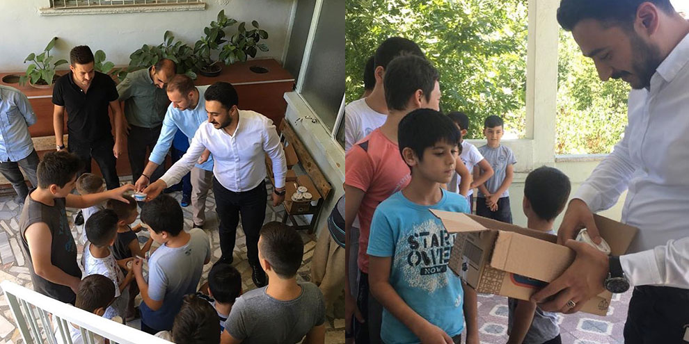 Dondurma vesilesi ile sevgi ikramı