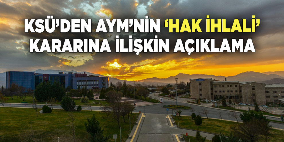 KSÜ’den AYM’nin ‘Hak İhlali’ kararına ilişkin kamuoyu duyurusu