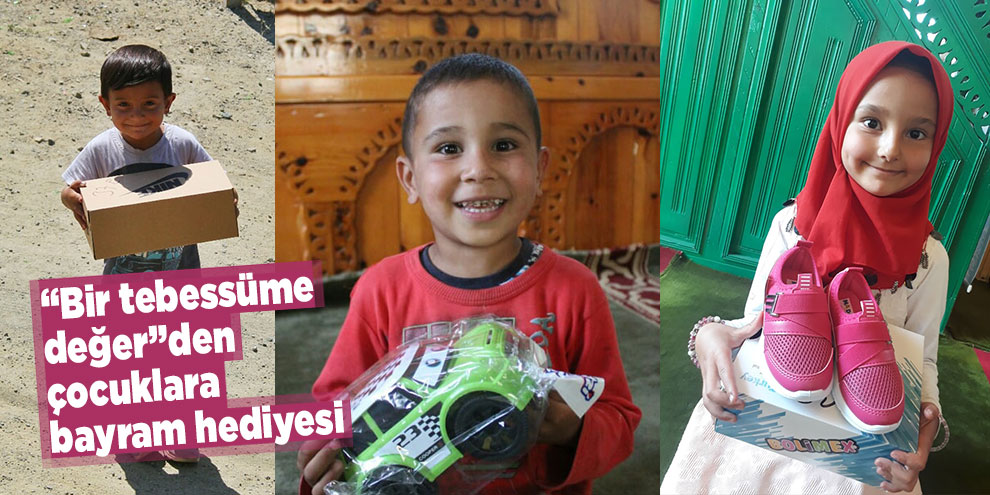 “Bir tebessüme değer”den çocuklara bayram hediyesi