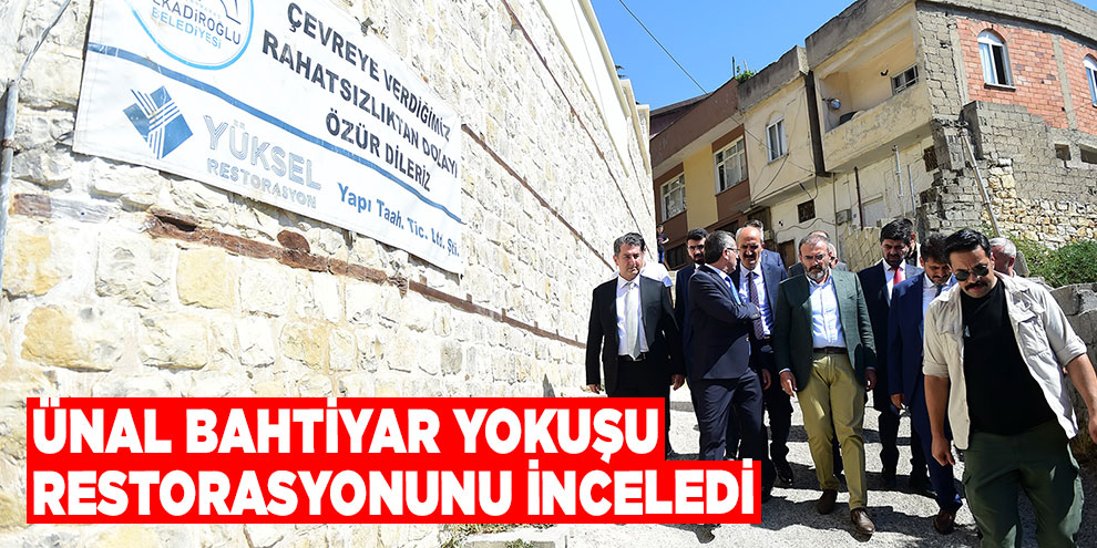 Ünal Bahtiyar Yokuşu restorasyonunu inceledi