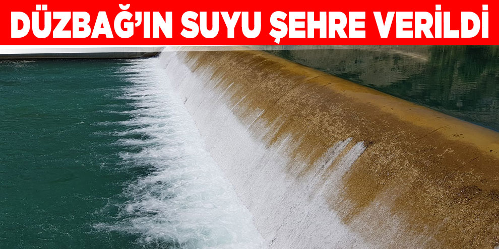 Düzbağ’ın suyu şehre verildi