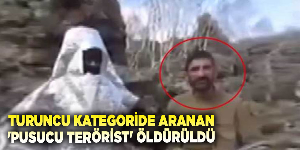 Turuncu kategoride aranan 'Pusucu terörist' öldürüldü