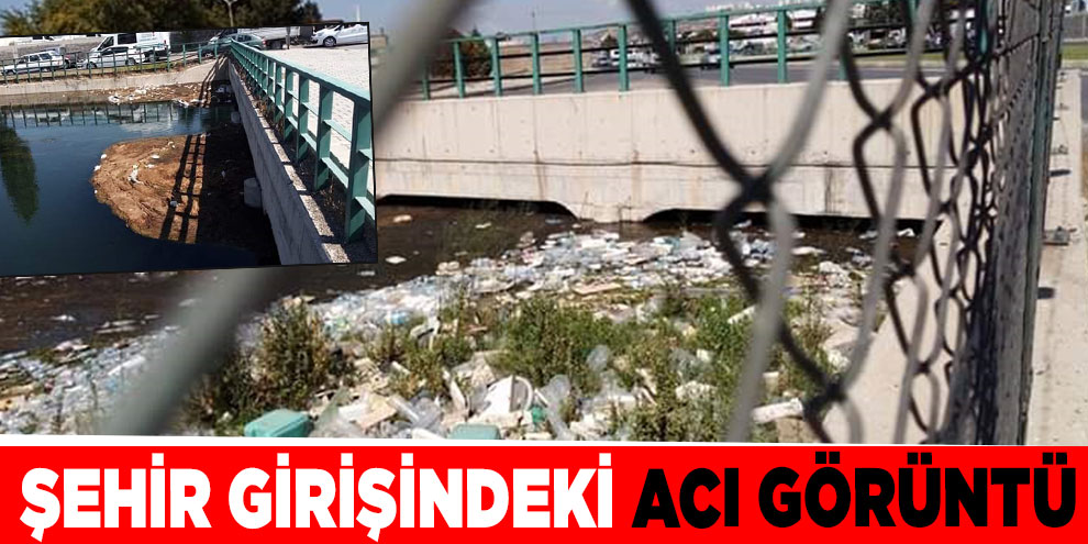 Şehir girişindeki acı görüntü