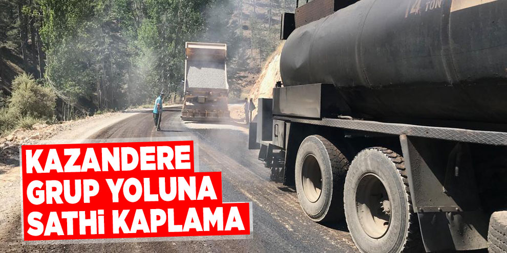 Kazandere grup yoluna sathi kaplama