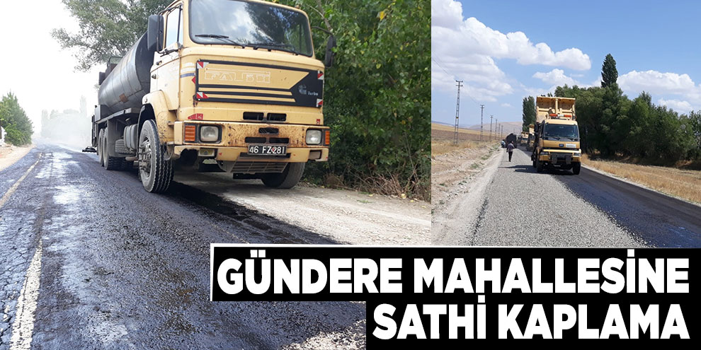 Gündere mahallesine sathi kaplama