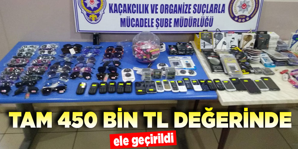 Kahramanmaraş’ta 450 bin liralık kaçak malzeme ele geçirildi