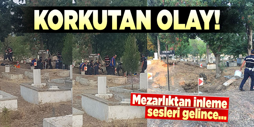 Korkutan olay! Mezarlıktan inleme sesleri gelince...