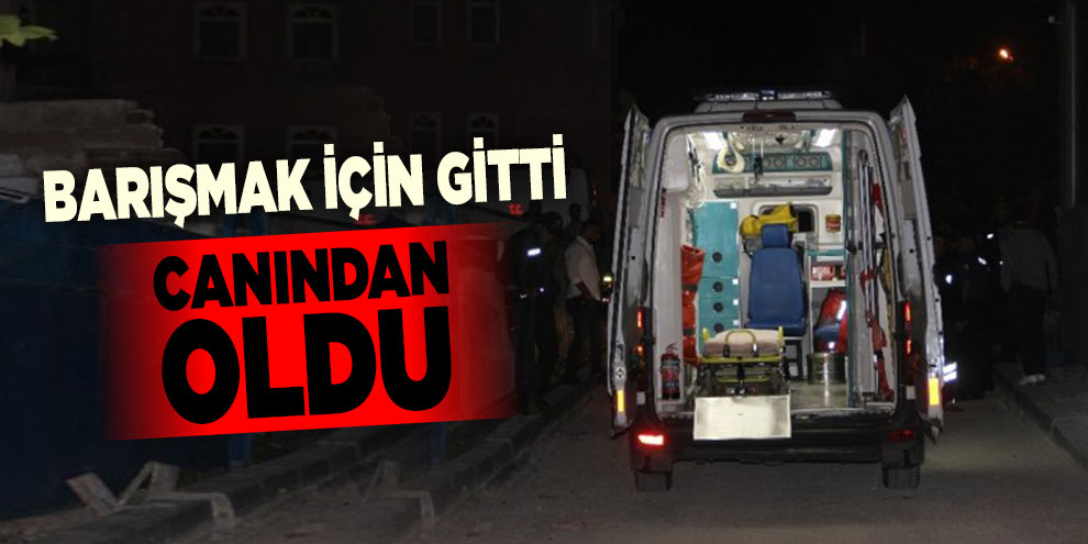 Barışmak için gittiği fırında canından oldu