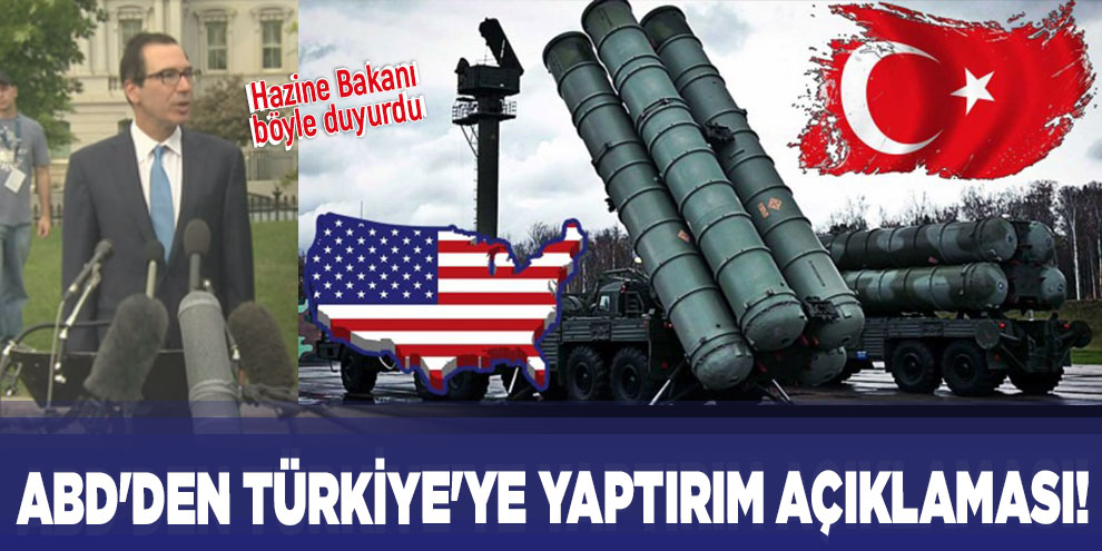 ABD'den Türkiye'ye yaptırım açıklaması!