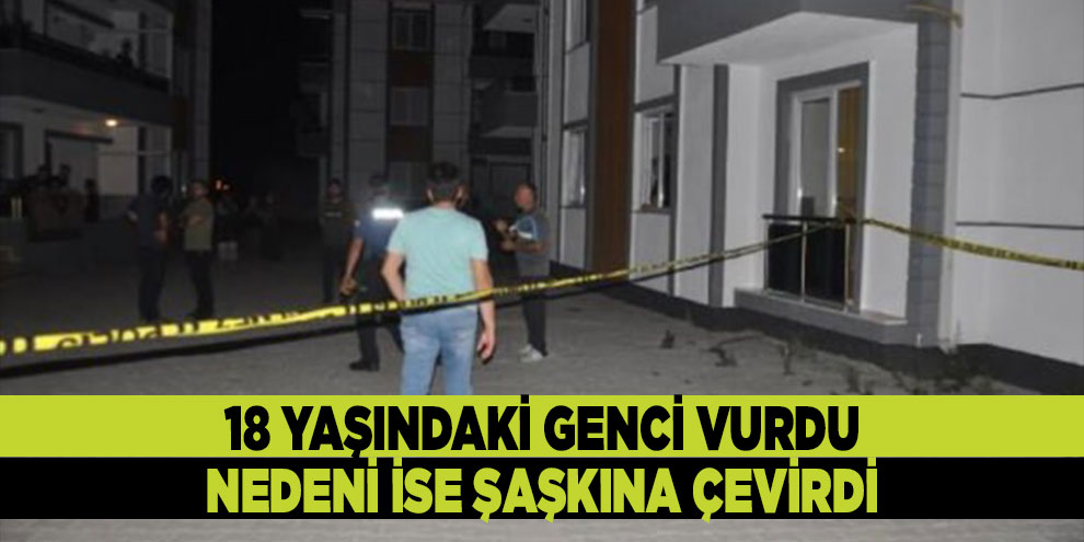 18 yaşındaki genci vurdu, nedeni ise şaşkına çevirdi