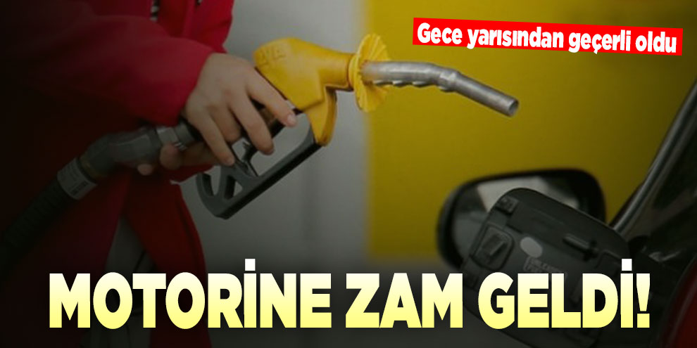 Motorine zam geldi!