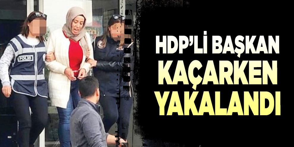 HDP’li başkan kaçarken yakalandı