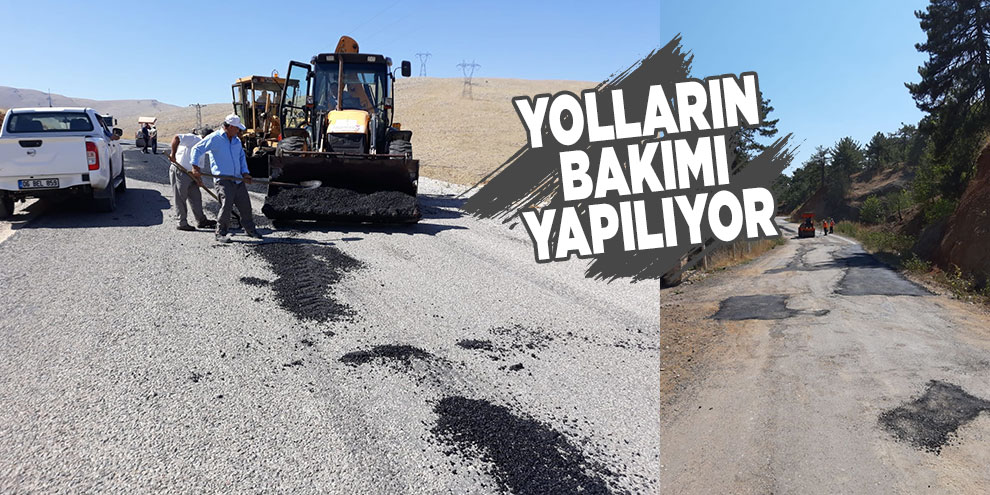 Yolların bakımı yapılıyor