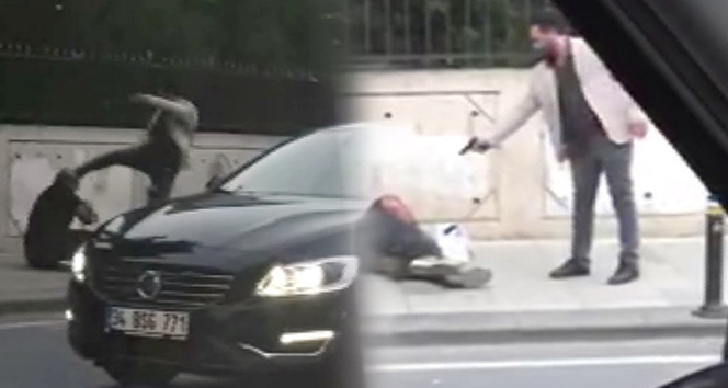 İstanbul'da silahlı dehşet kamerada