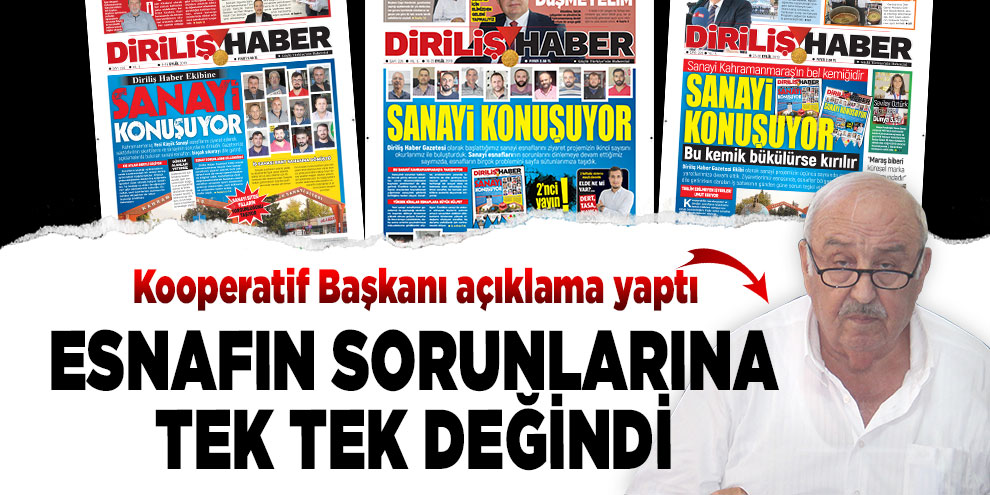 Kooperatif esnaf sorunlarına açıklama yaptı