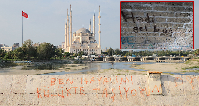 Dünyanın en eski köprüsüne sprey boya ile yazı yazdılar