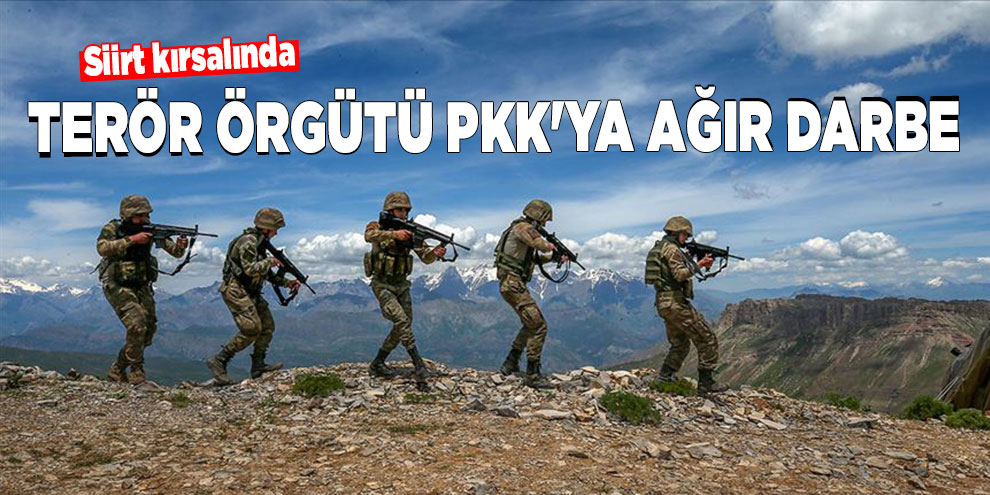 Siirt kırsalında terör örgütü PKK'ya ağır darbe