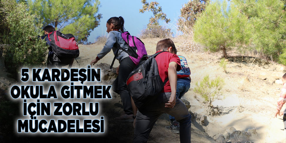 5 kardeşin okula gitmek için zorlu mücadelesi