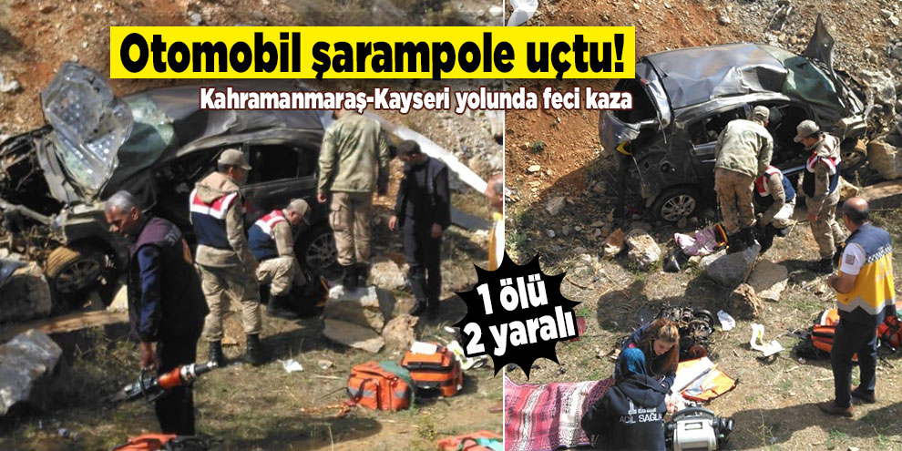 Otomobil şarampole uçtu: 1 ölü, 2 yaralı