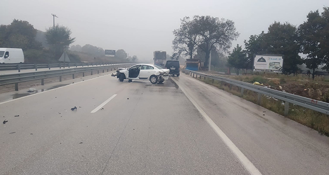 Yağmurla gelen zincirleme kaza: 3 yaralı