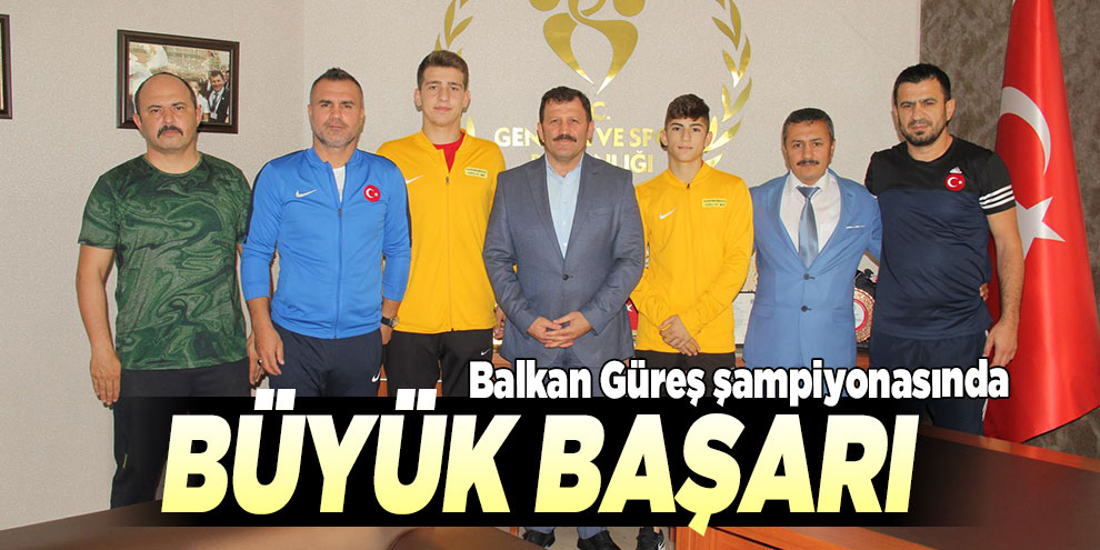 Balkan Güreş şampiyonasında büyük başarı