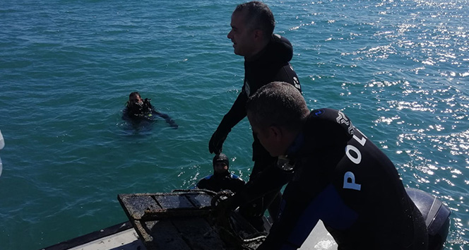 Denizin dibinde gizlenmiş halde bulundu