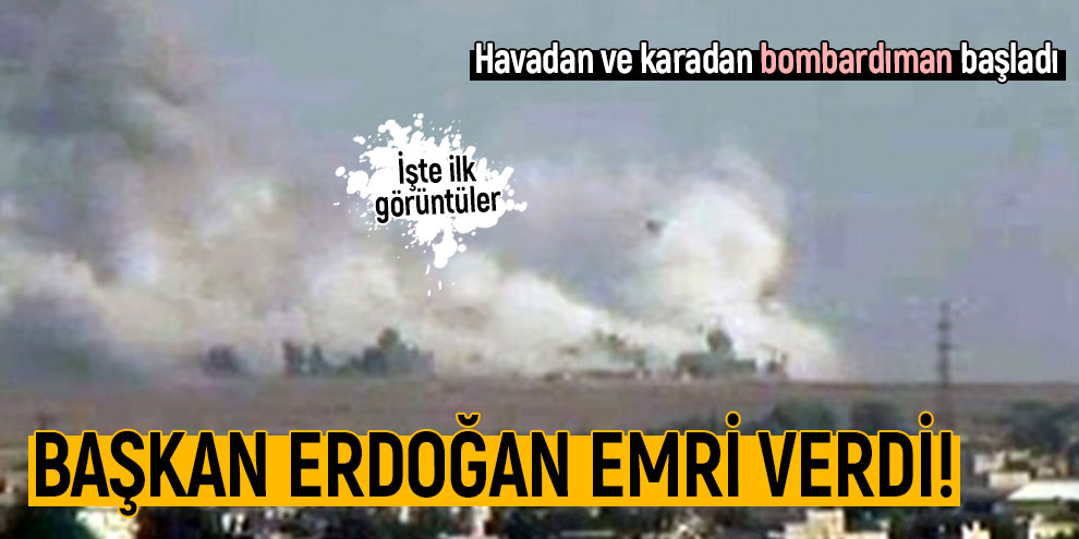 Başkan Erdoğan başlama emrini verdi! İşte ilk görüntüler