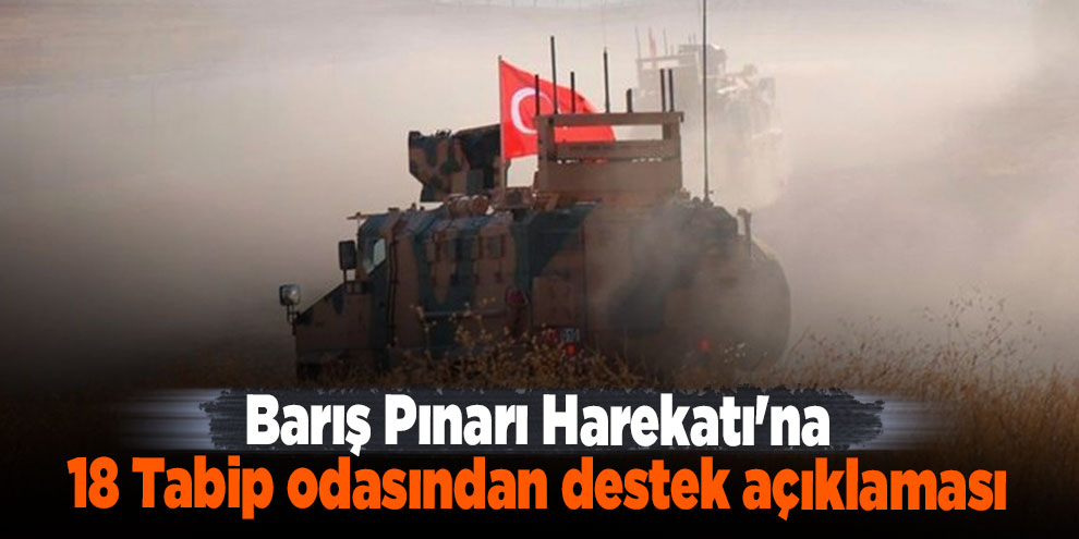 Barış Pınarı Harekatı'na 18 Tabip odasından destek açıklaması