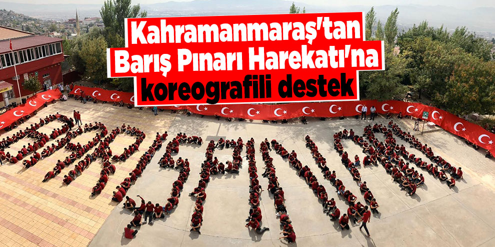 Kahramanmaraş'tan Barış Pınarı Harekatı'na koreografili destek