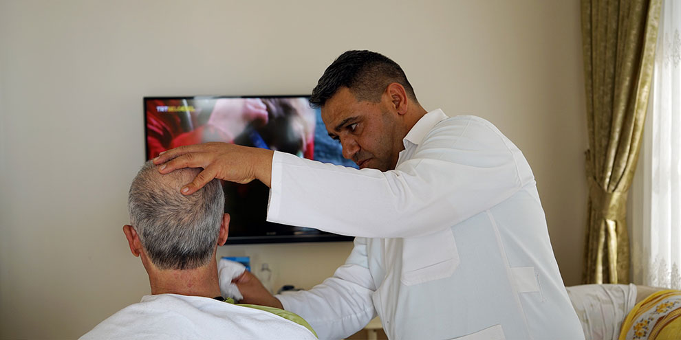 Büyükşehirden evde berber hizmeti