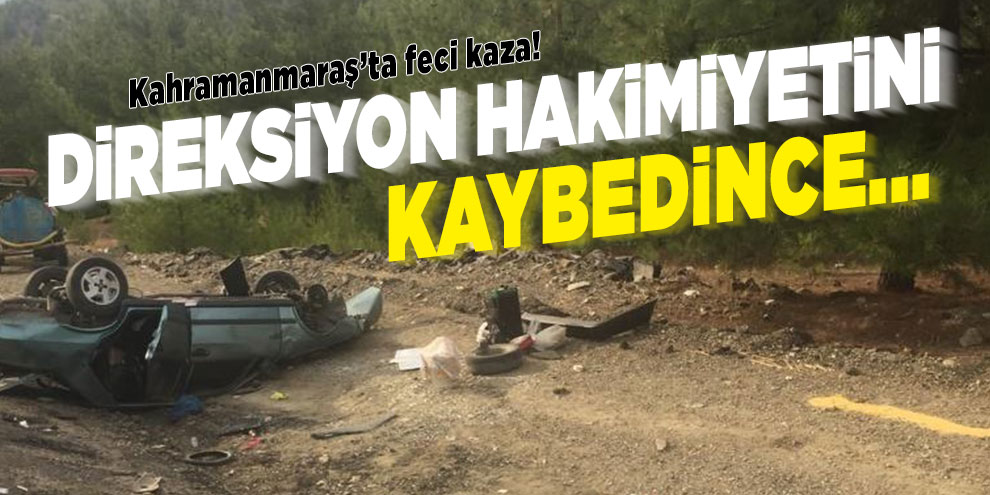 Kahramanmaraş’ta trafik kazası: 3 yaralı