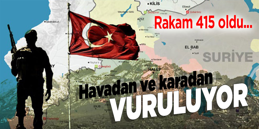 415 terörist etkisiz hale getirildi! MSB duyurdu!