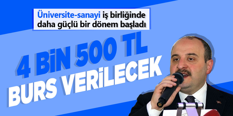 Bakan Varank açıkladı: '4 bin 500 TL burs verilecek'