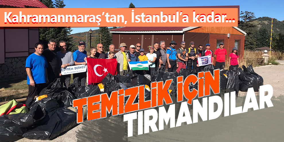 Temizlik için tırmandılar