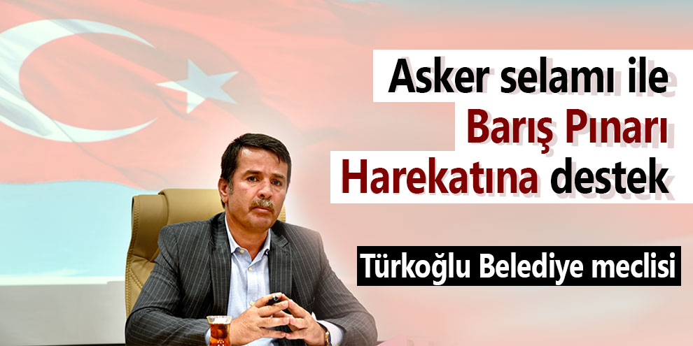 Asker selamı ile Barış Pınarı Harekatına destek
