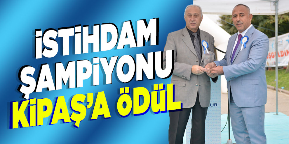İstihdam şampiyonu Kipaş’a ödül