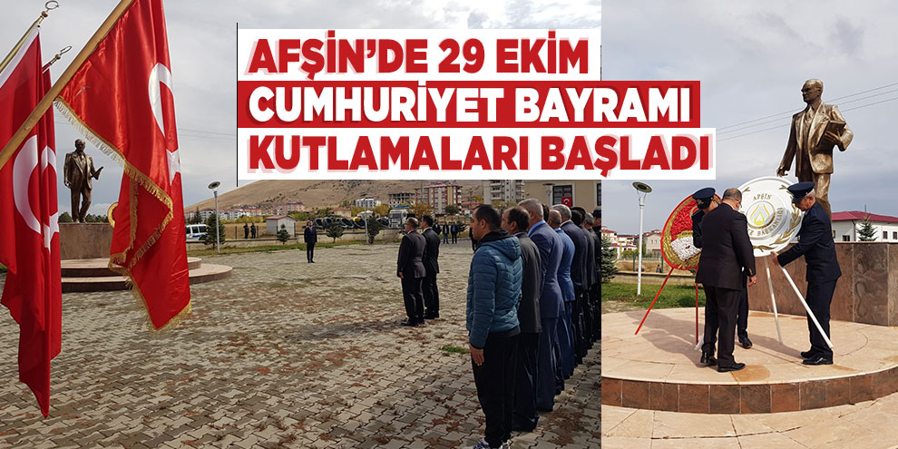 Afşin’de 29 Ekim Cumhuriyet Bayramı kutlamaları başladı
