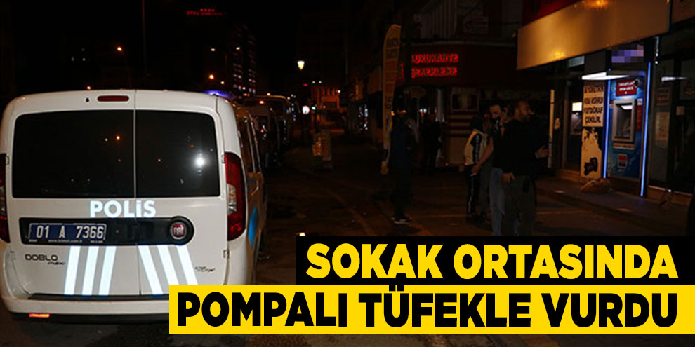 Tartıştığı üvey babasını sokak ortasında pompalı tüfekle vurdu