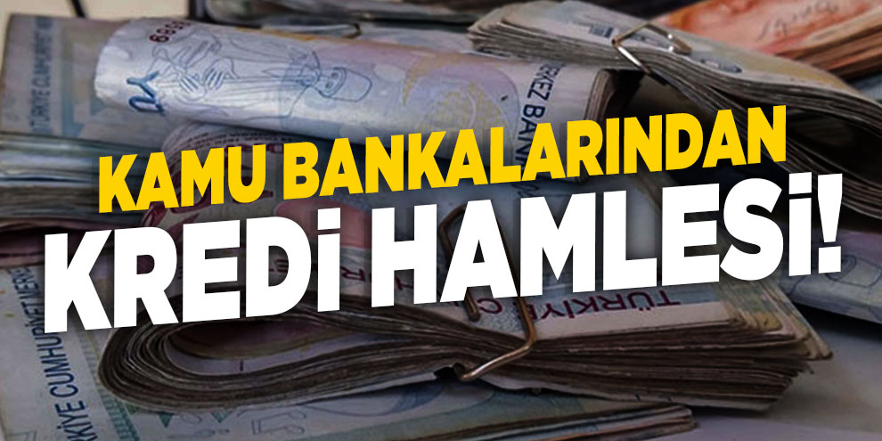 Kamu bankalarından kredi hamlesi!